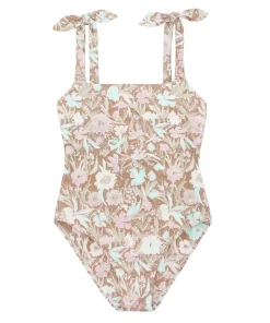 minnow Women's Tie Knot One Piece Cypress Floral Fashion