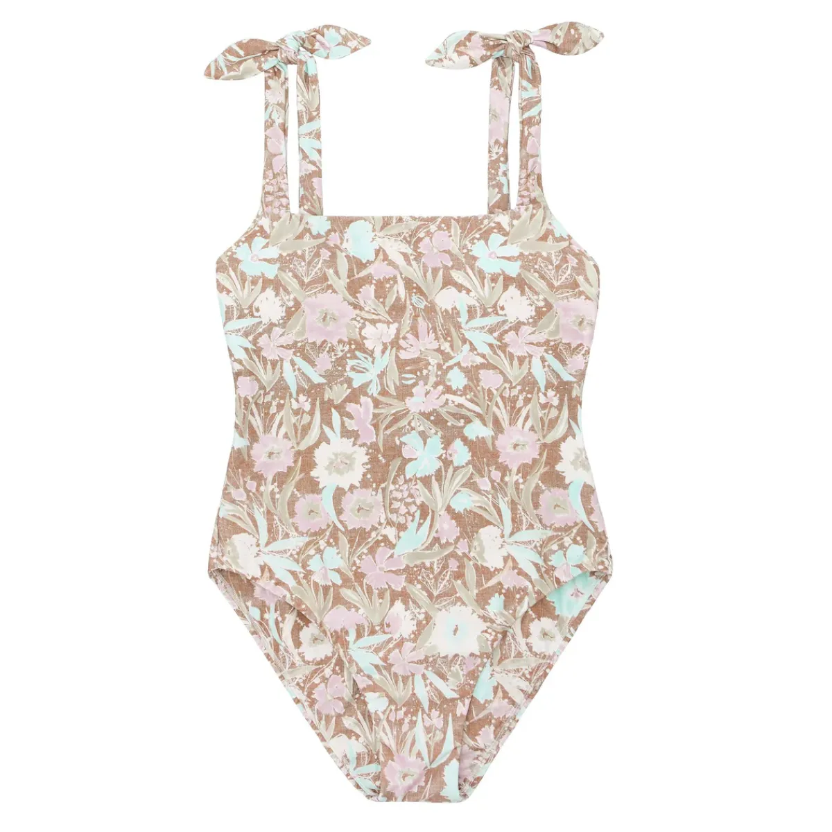 minnow Women's Tie Knot One Piece Cypress Floral Fashion