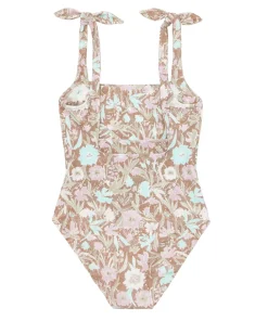 minnow Women's Tie Knot One Piece Cypress Floral Fashion