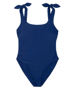 minnow Women's Tie Knot One Piece Navy Discount