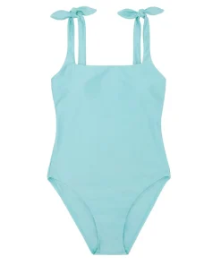 minnow Women's Tie Knot One Piece Azul Fashion